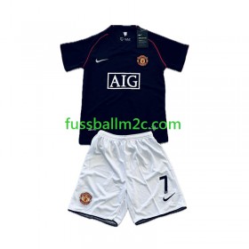 Fußballtrikots Manchester United Cristiano Ronaldo 7 Retro Kinder Auswärts Trikotsatz 2007-2008